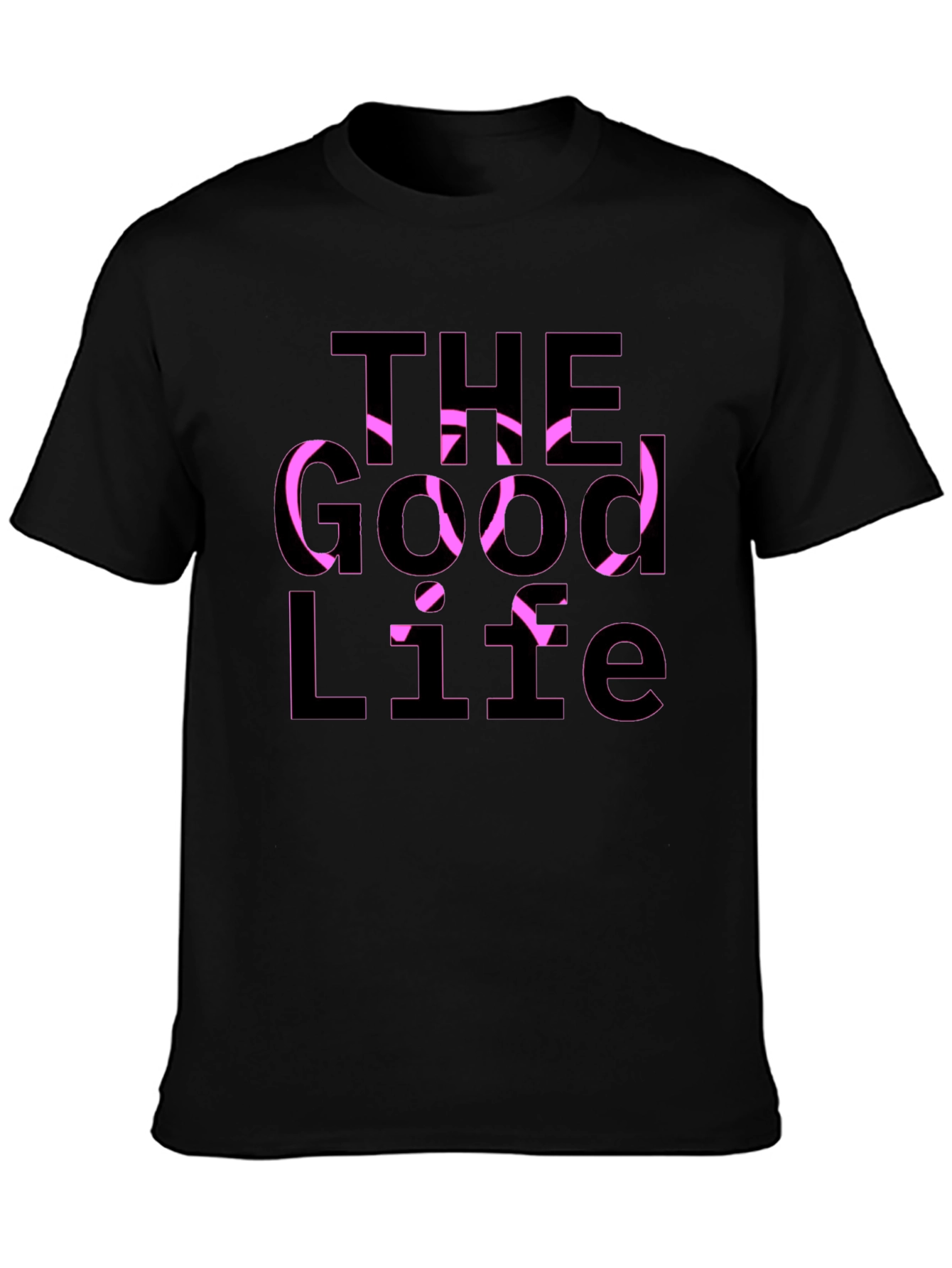 The Good Life Graphic Tee - Casual Black T-Shirt