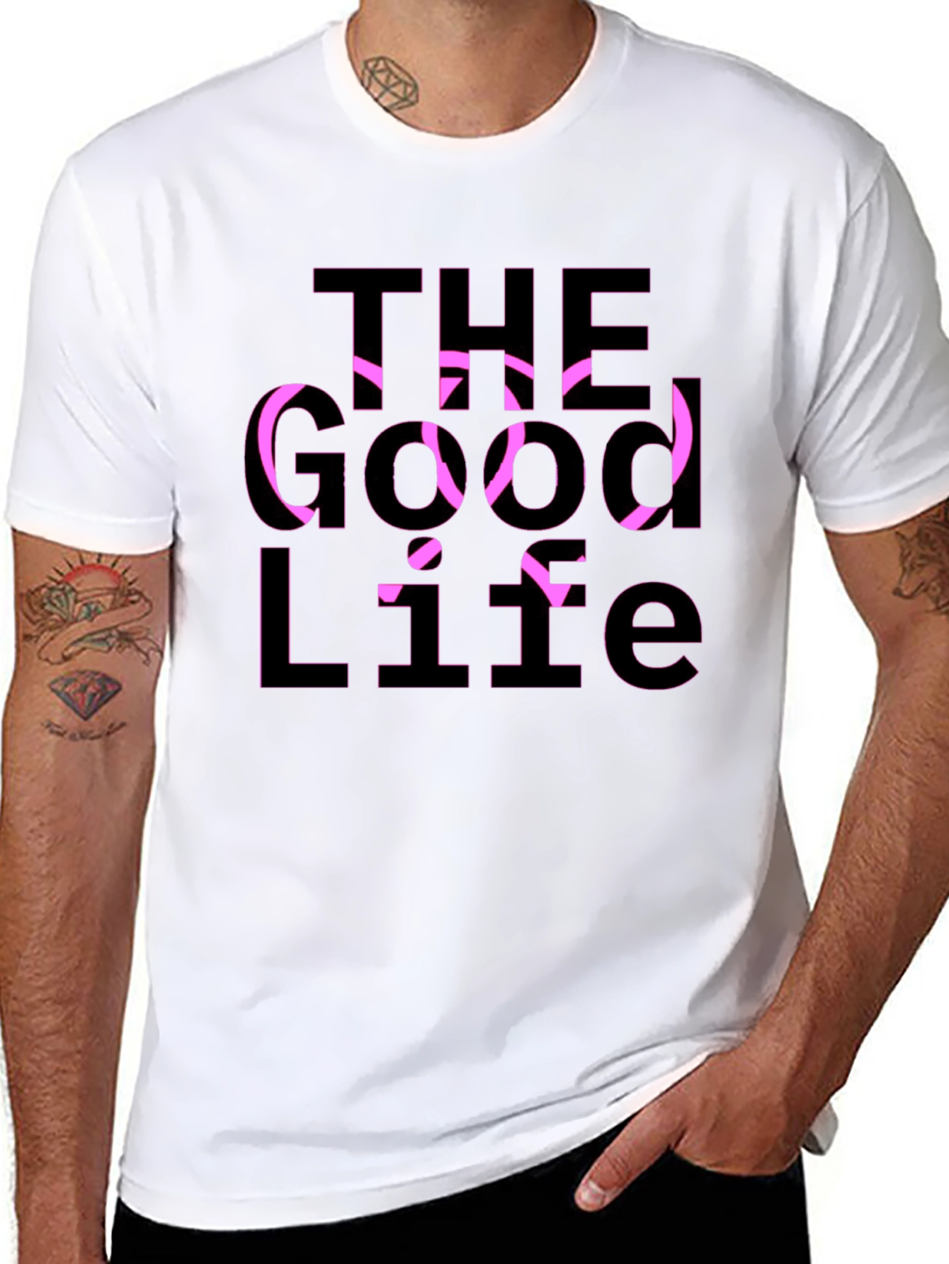 The Good Life Graphic Tee - Casual Black T-Shirt