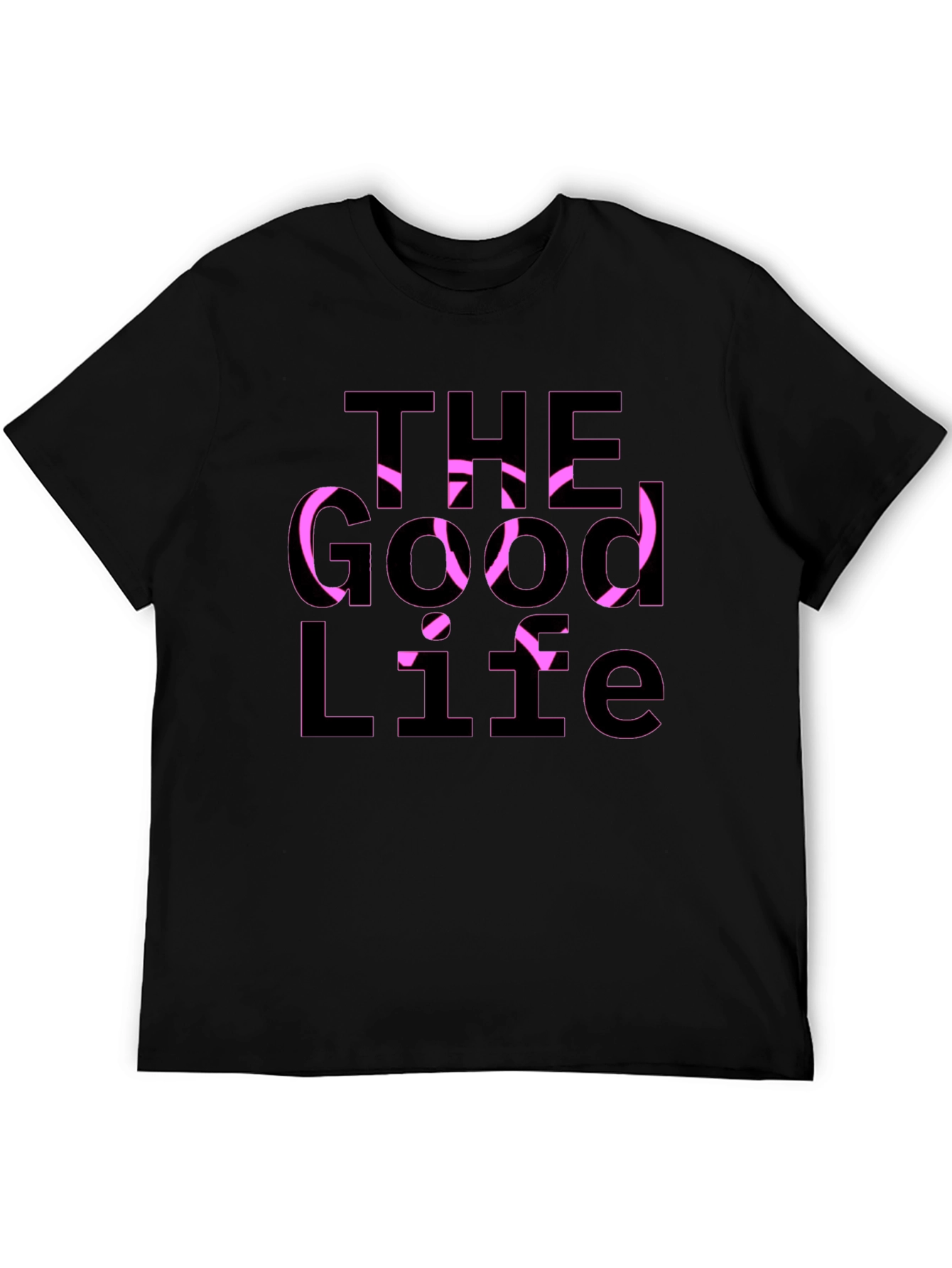 The Good Life Graphic Tee - Casual Black T-Shirt