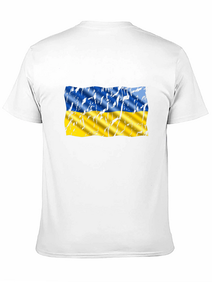 Ukraine Flag Distressed Graphic T-Shirt