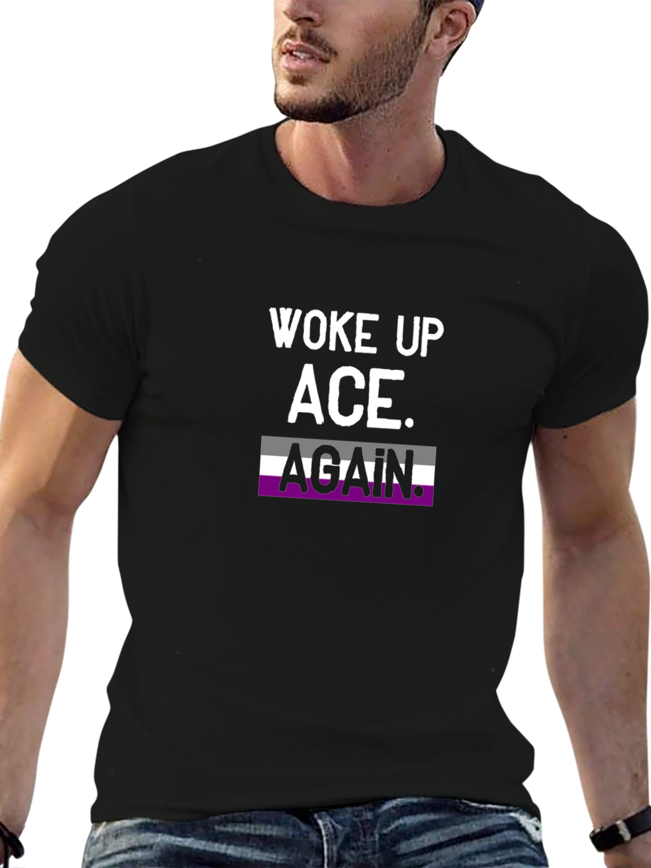 Woke Up Ace Again T-Shirt Asexual Pride Tee