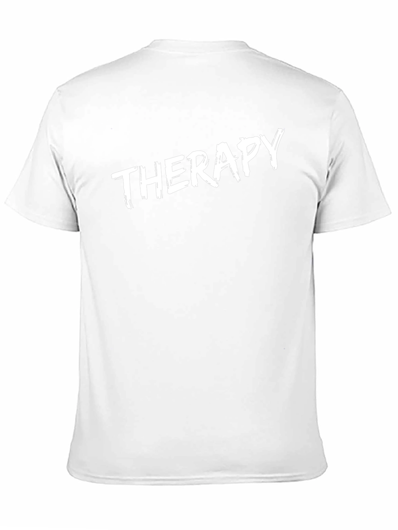 Therapy Slogan Black T-Shirt