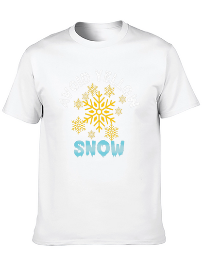 Avoid Yellow Snow Black Graphic Tee