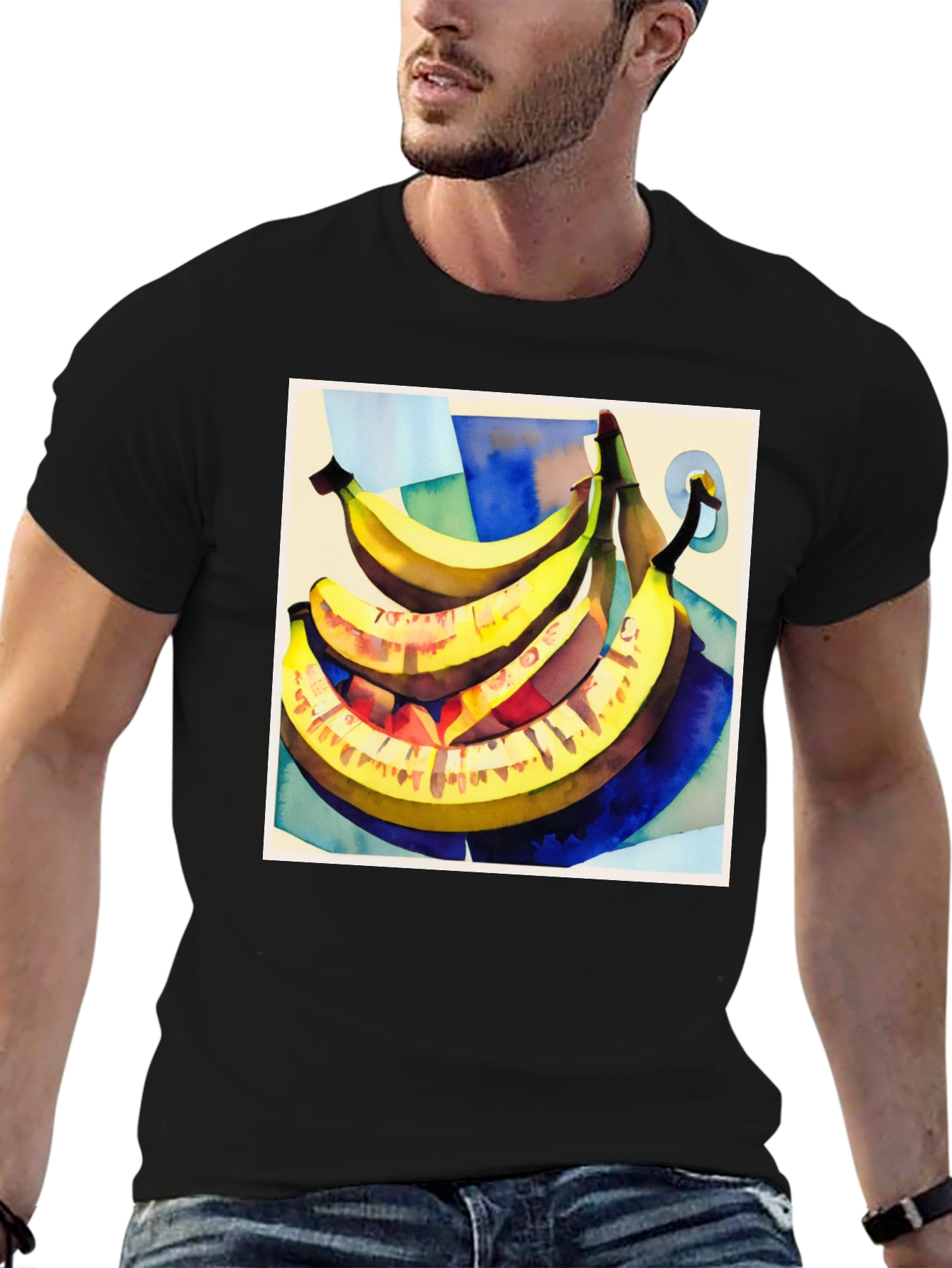 Banana Art Graphic Tee - Stylish Fruit Lovers T-Shirt