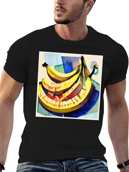 Banana Art Graphic Tee - Stylish Fruit Lovers T-Shirt