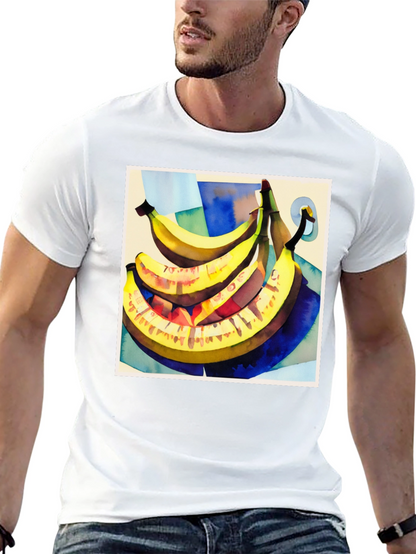 Banana Art Graphic Tee - Stylish Fruit Lovers T-Shirt