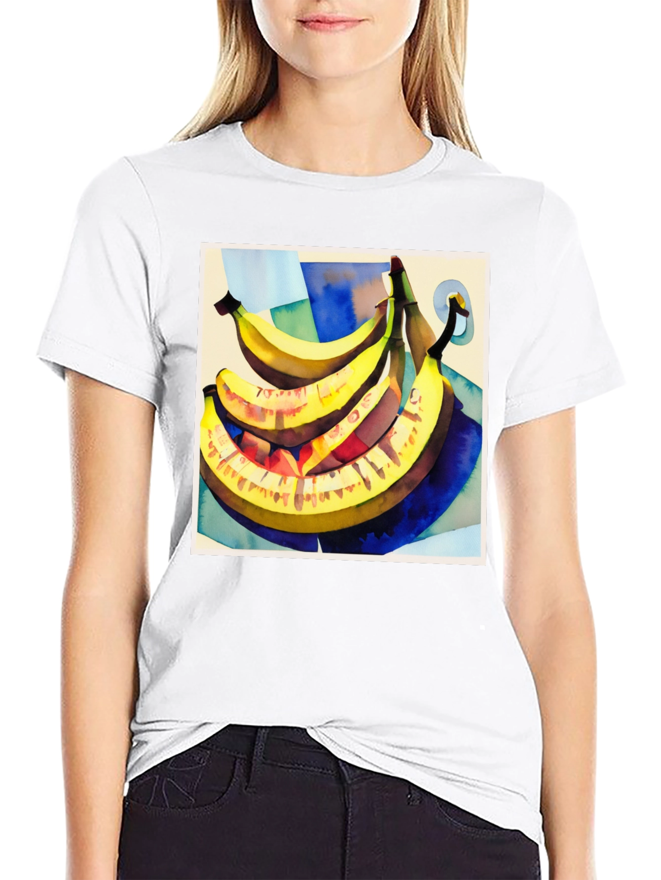 Banana Art Graphic Tee - Stylish Fruit Lovers T-Shirt
