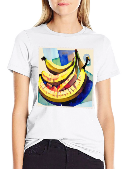 Banana Art Graphic Tee - Stylish Fruit Lovers T-Shirt