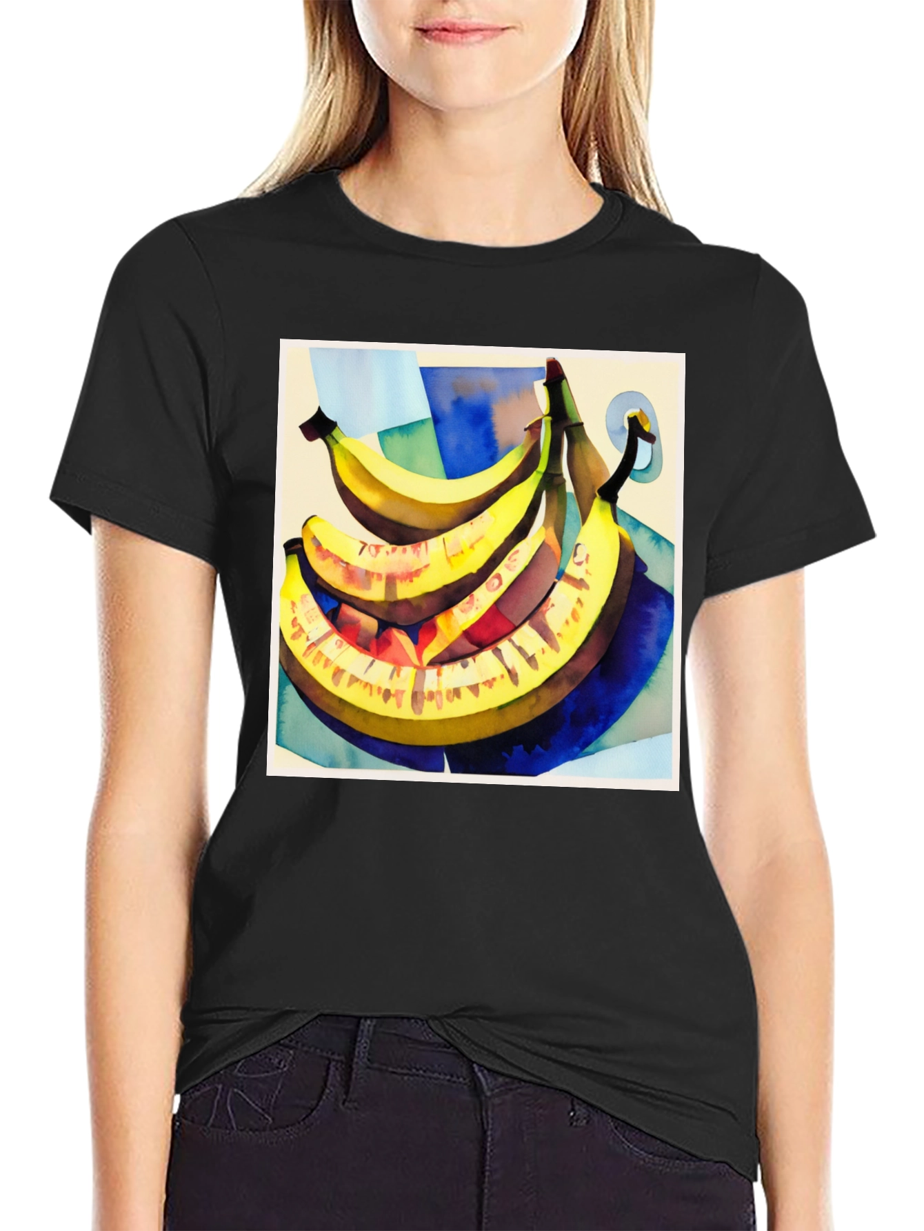 Banana Art Graphic Tee - Stylish Fruit Lovers T-Shirt