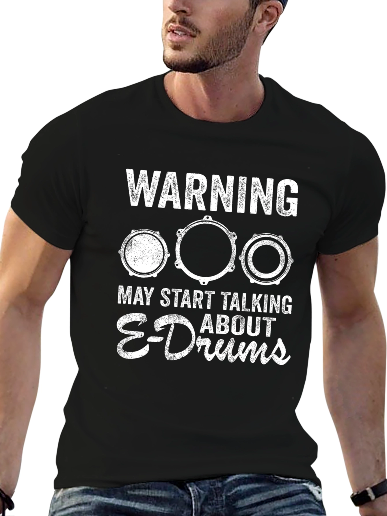 Warning May Start Talking About E-Drums T-Shirt