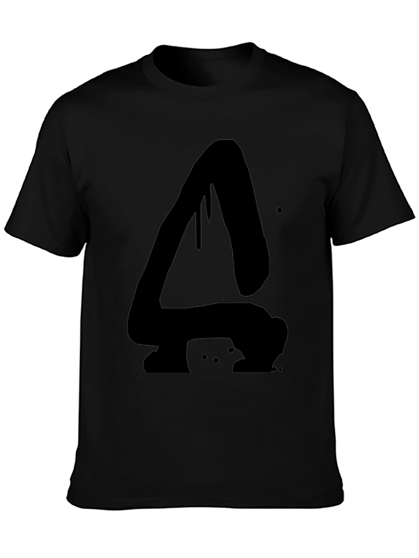 Abstract Dripping A Black Graphic T-Shirt