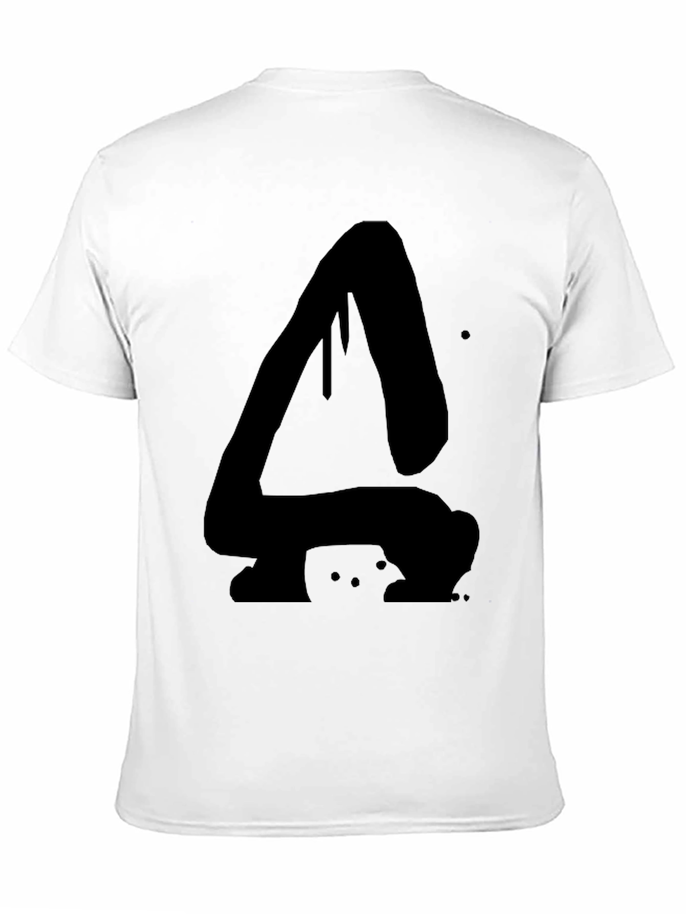 Abstract Dripping A Black Graphic T-Shirt