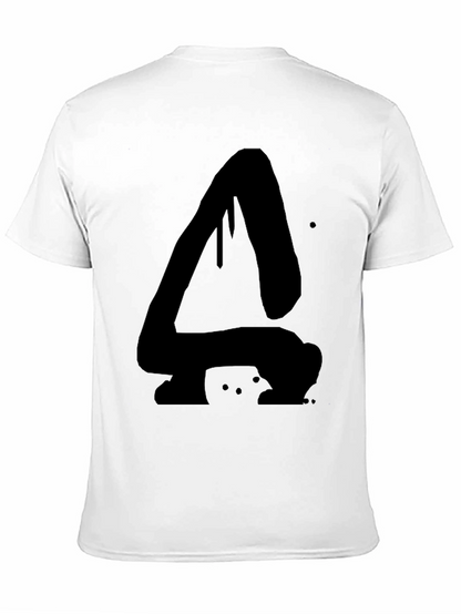 Abstract Dripping A Black Graphic T-Shirt