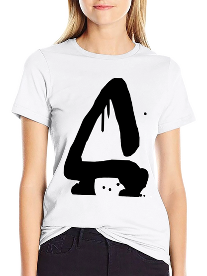 Abstract Dripping A Black Graphic T-Shirt