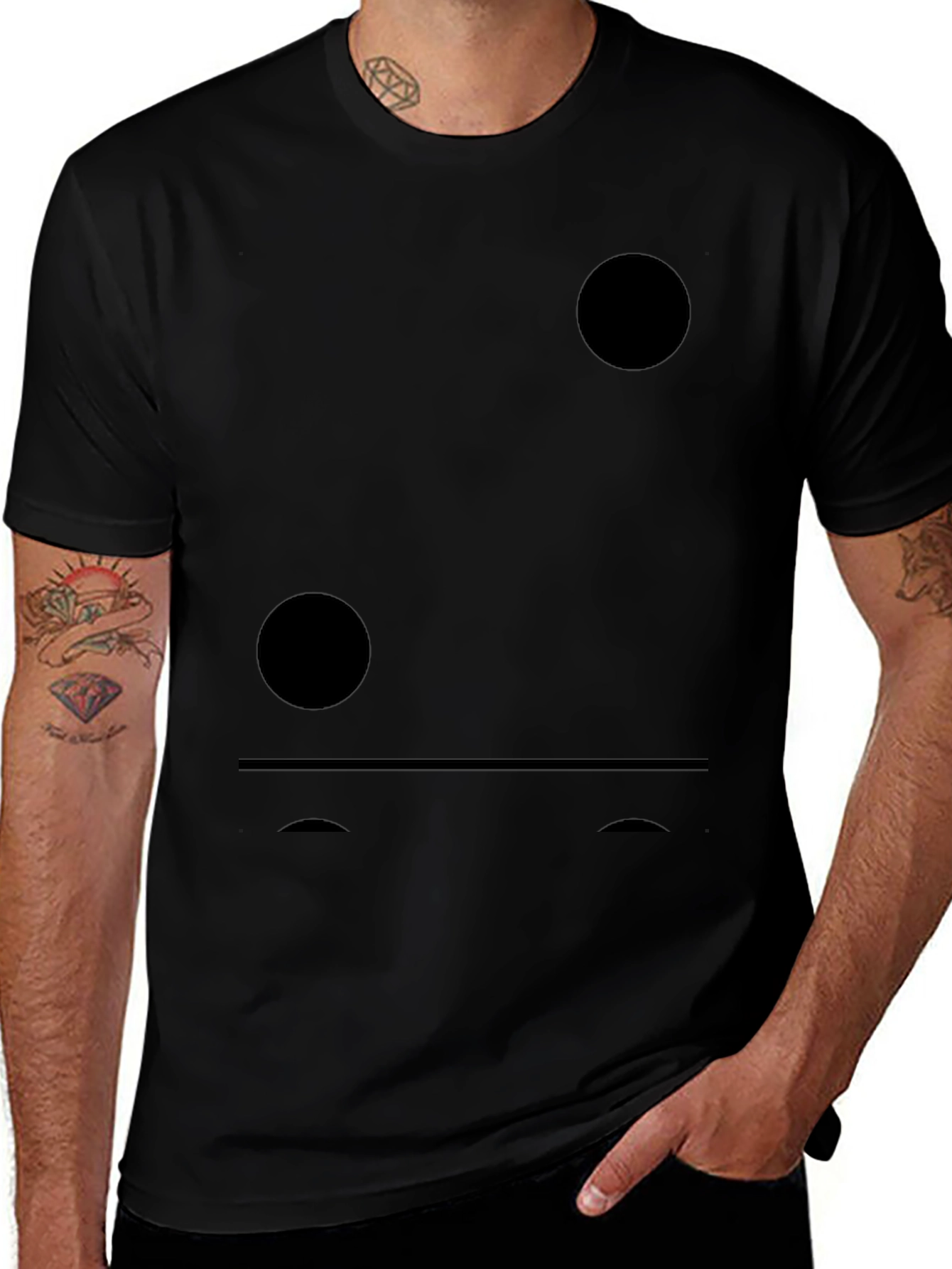Two-Pip Domino Funny Graphic Tee