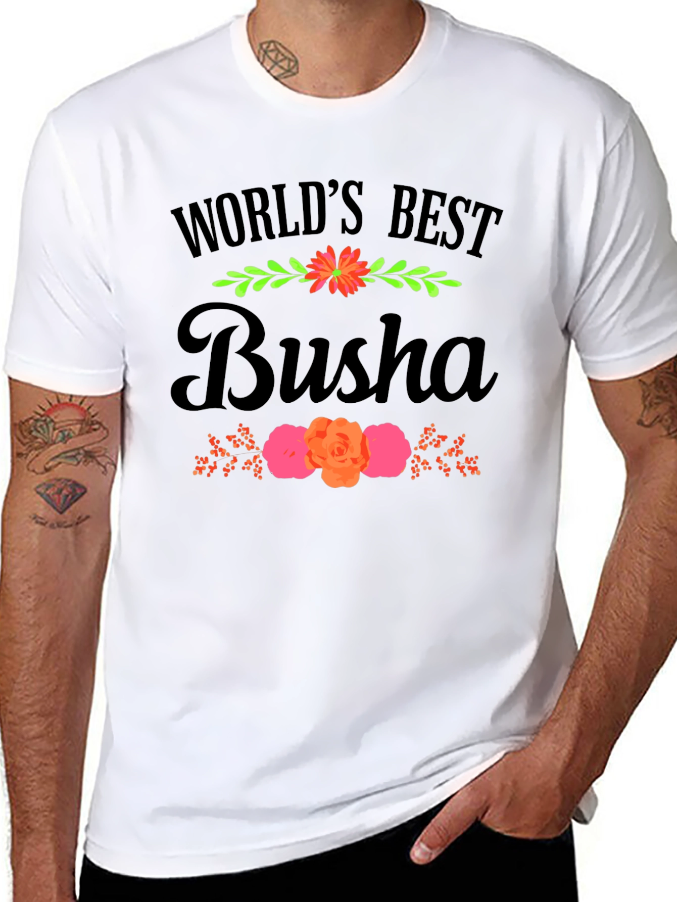 Worlds Best Busha Graphic T-Shirt