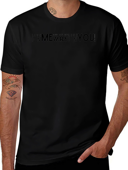 Black Graphic Print Crew Neck T-Shirt