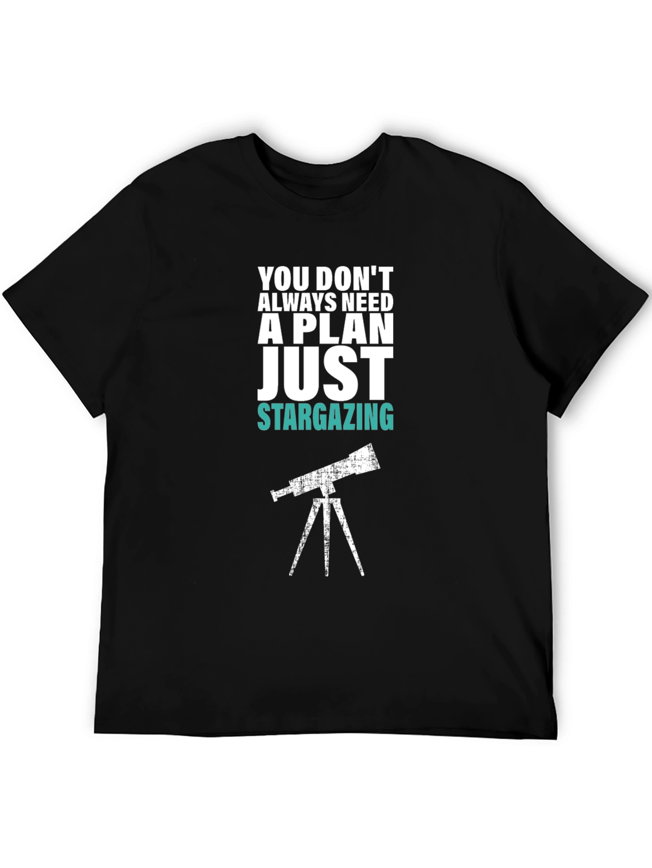 Stargazing Graphic Tee - Mens Black T-Shirt