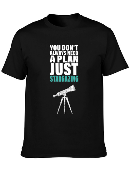 Stargazing Graphic Tee - Mens Black T-Shirt