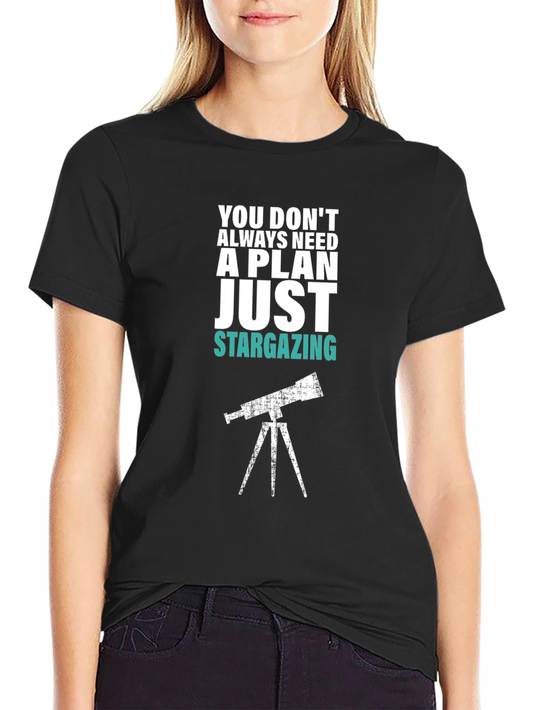 Stargazing Graphic Tee - Mens Black T-Shirt