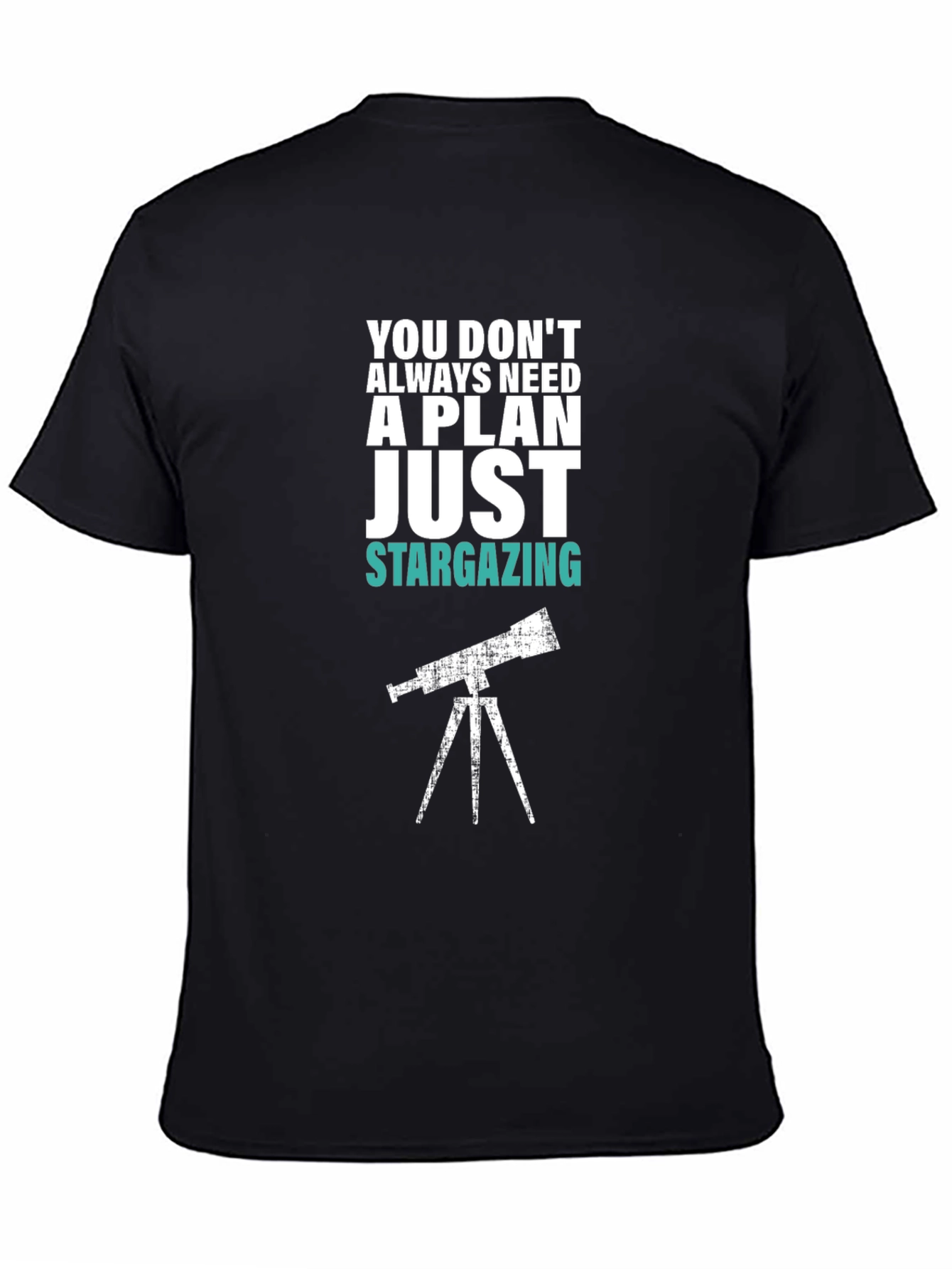 Stargazing Graphic Tee - Mens Black T-Shirt