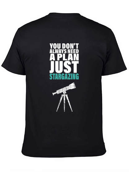Stargazing Graphic Tee - Mens Black T-Shirt