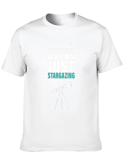 Stargazing Graphic Tee - Mens Black T-Shirt