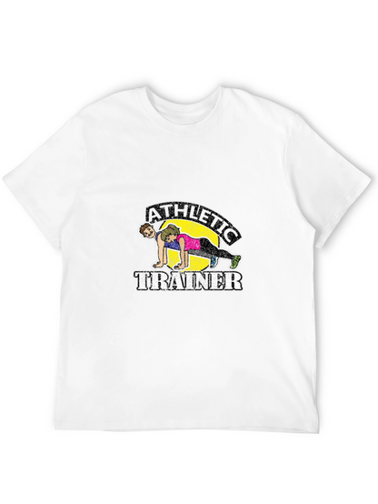Athletic Trainer Graphic Tee - Fitness Humor Shirt