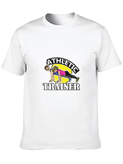 Athletic Trainer Graphic Tee - Fitness Humor Shirt