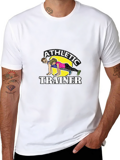 Athletic Trainer Graphic Tee - Fitness Humor Shirt