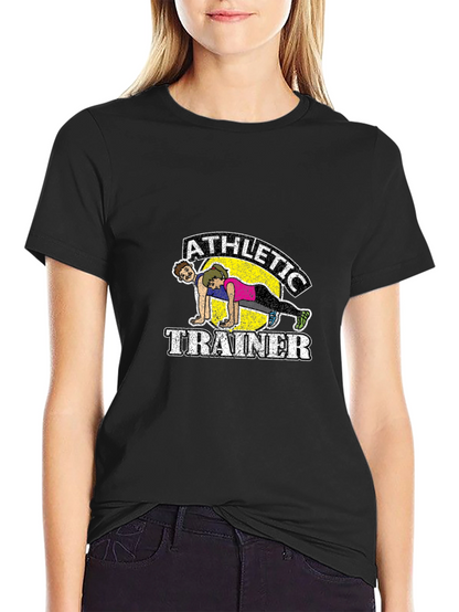 Athletic Trainer Graphic Tee - Fitness Humor Shirt