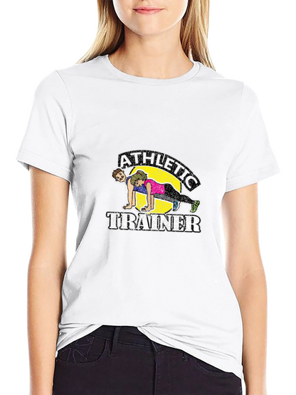 Athletic Trainer Graphic Tee - Fitness Humor Shirt