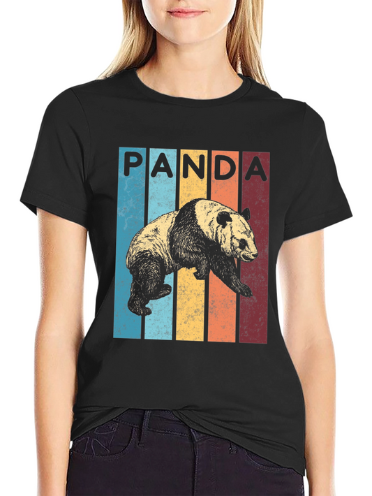 Vintage Panda Graphic Tee - Unisex Retro Style