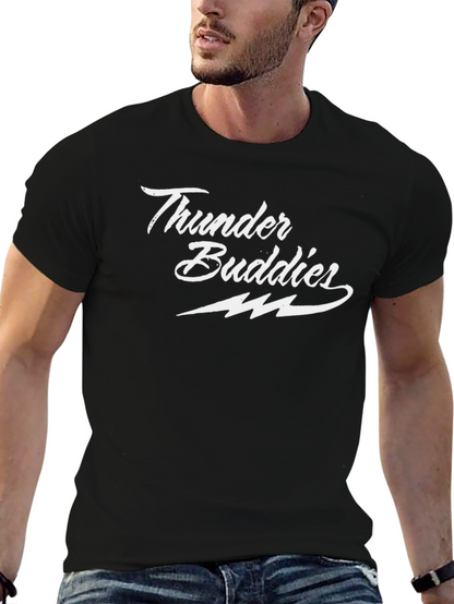 Thunder Buddies Black Graphic T-Shirt