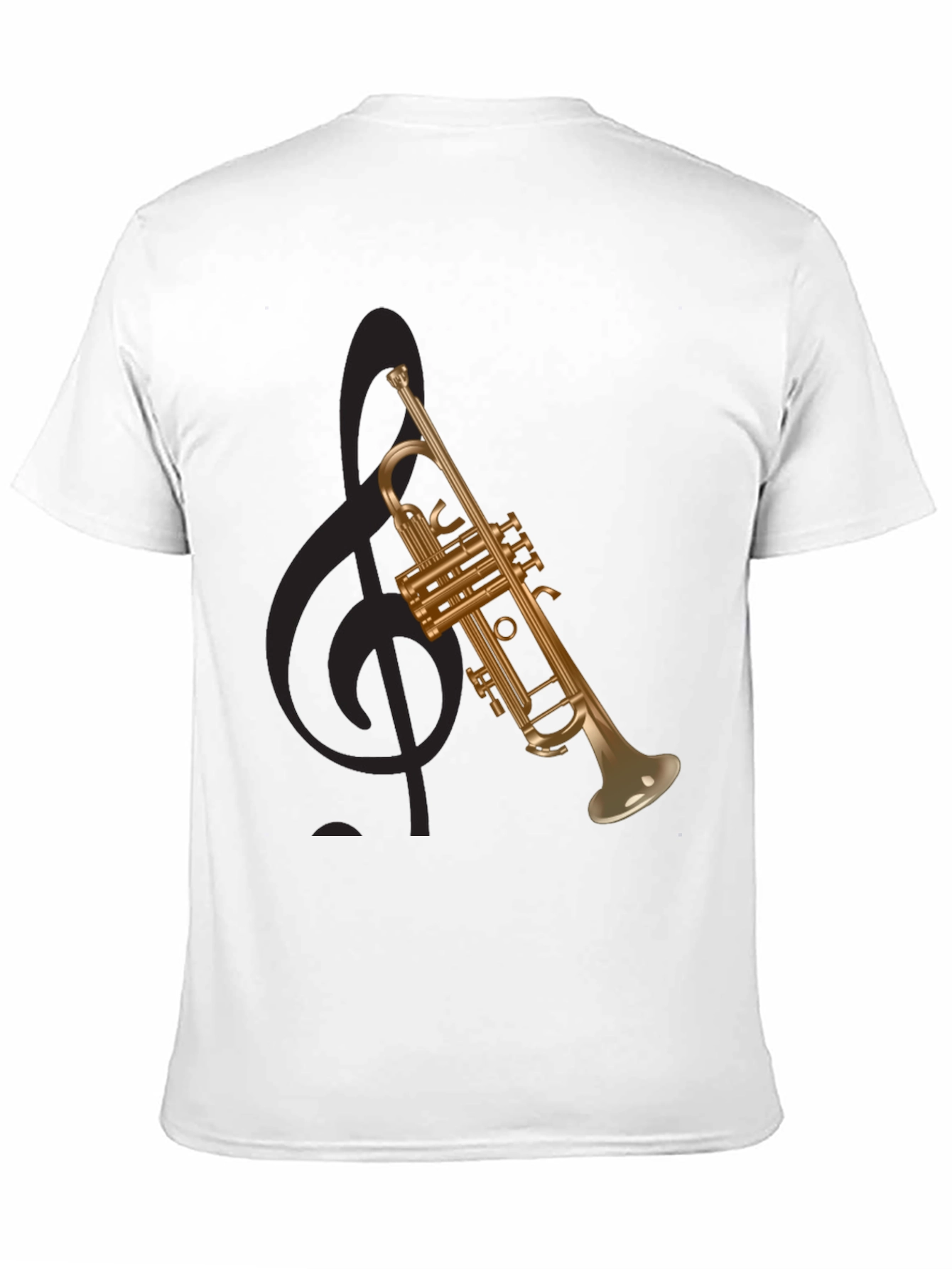 Trumpet Graphic Tee - Musical Instrument T-Shirt