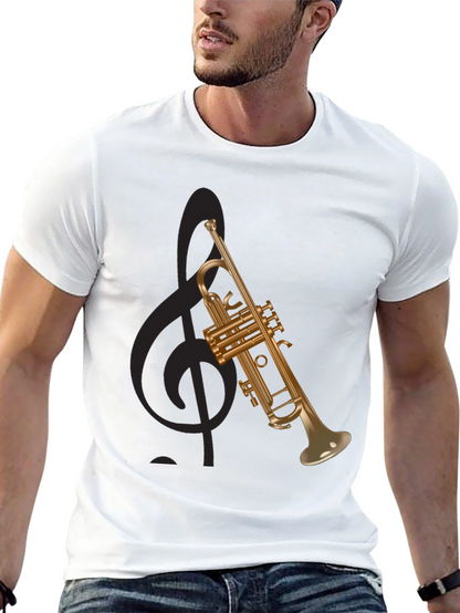 Trumpet Graphic Tee - Musical Instrument T-Shirt