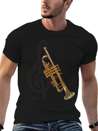 Trumpet Graphic Tee - Musical Instrument T-Shirt