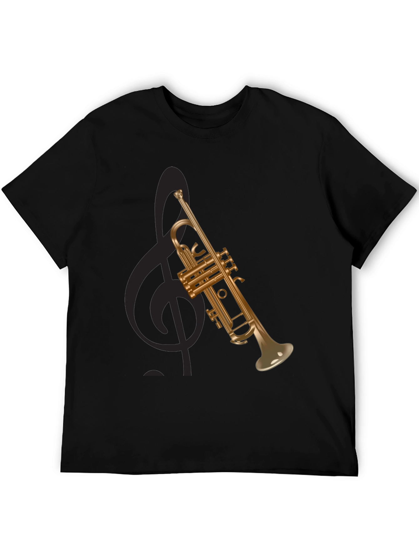 Trumpet Graphic Tee - Musical Instrument T-Shirt