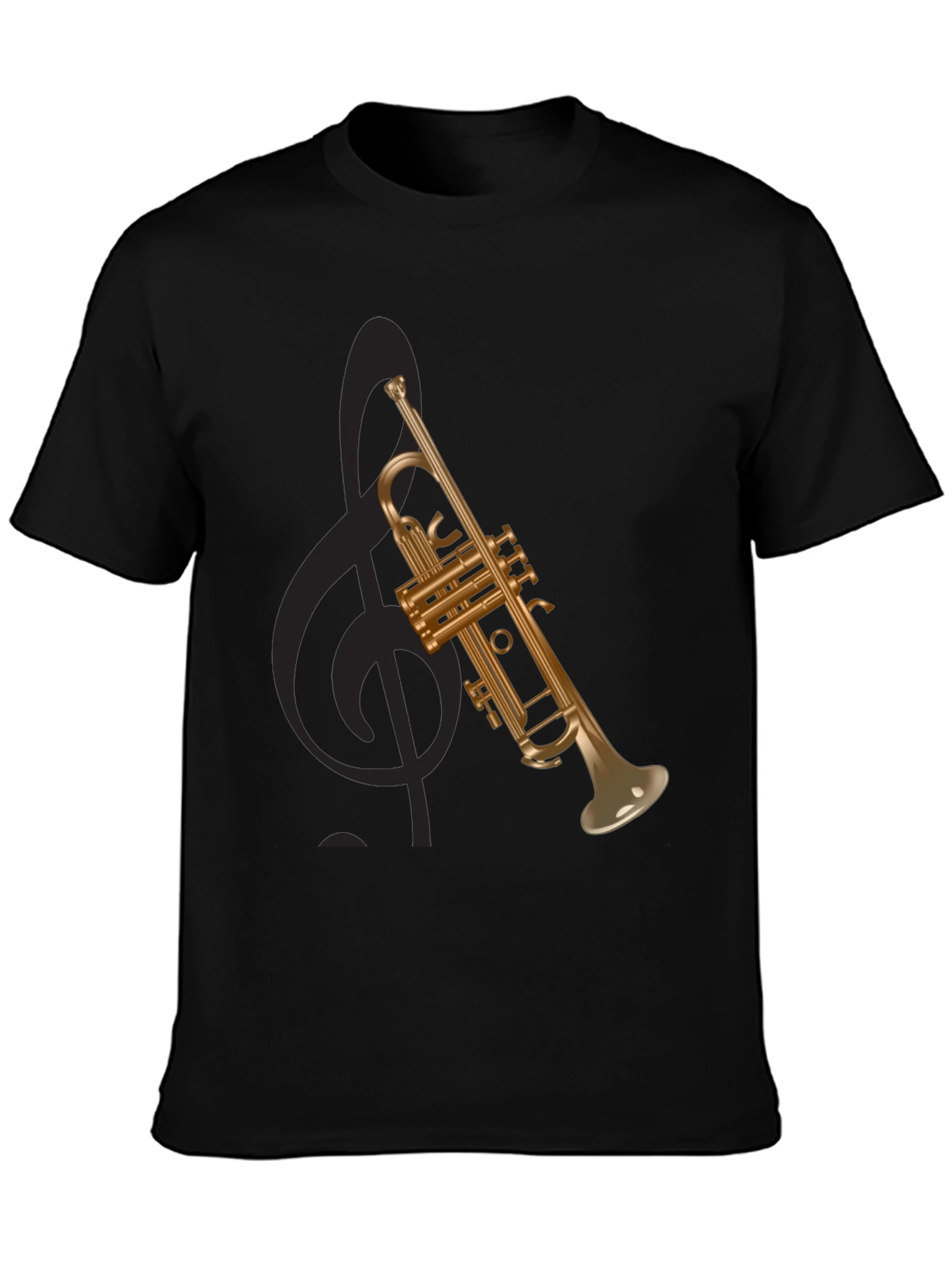 Trumpet Graphic Tee - Musical Instrument T-Shirt