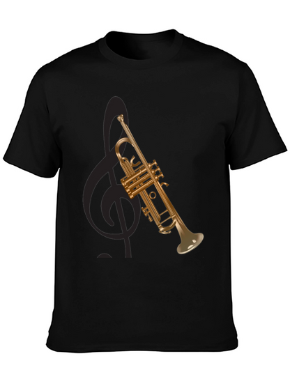 Trumpet Graphic Tee - Musical Instrument T-Shirt