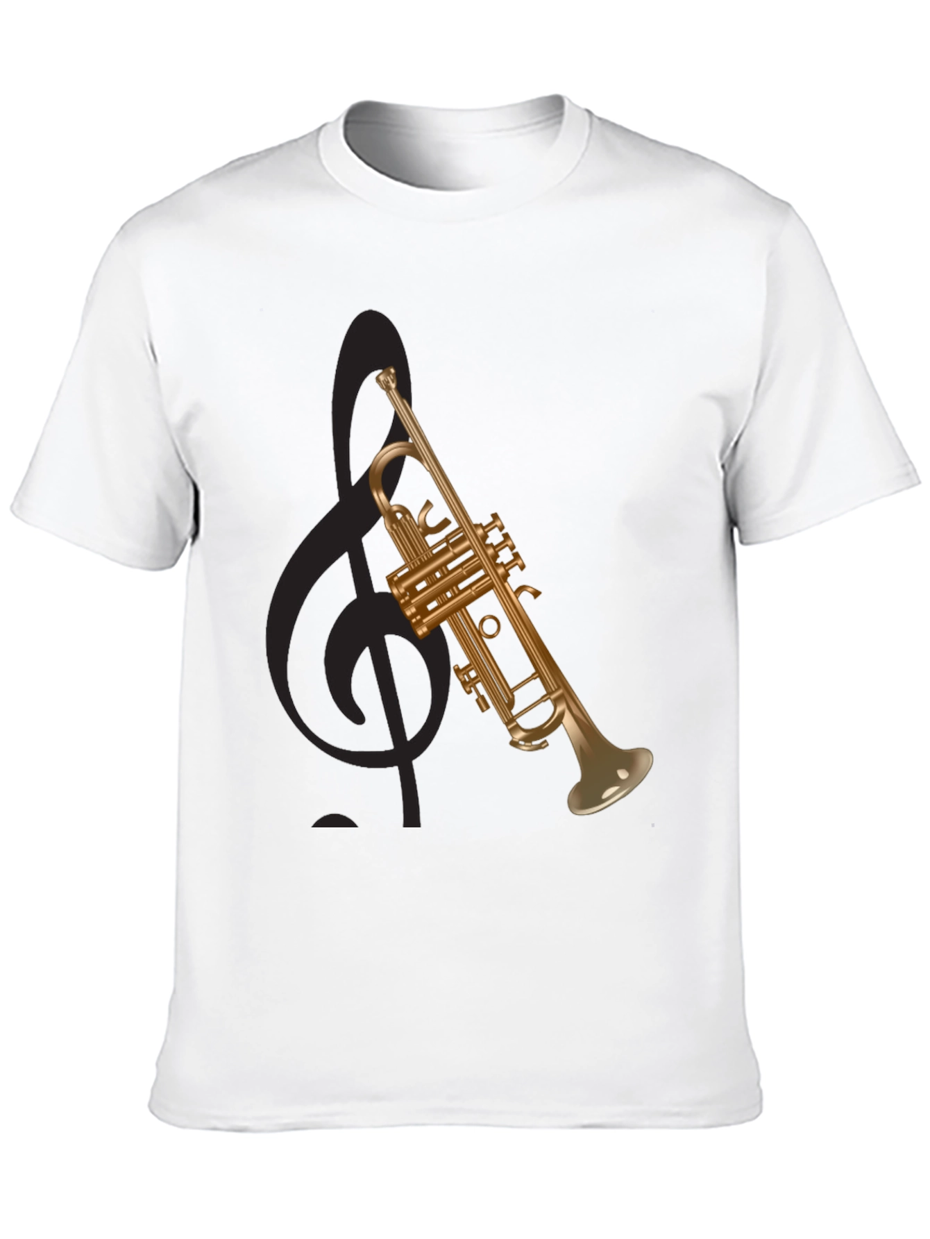 Trumpet Graphic Tee - Musical Instrument T-Shirt