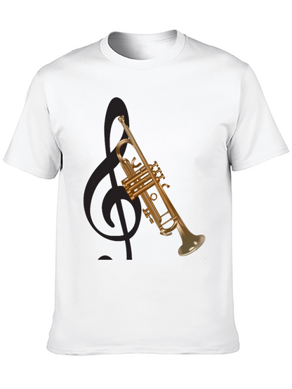 Trumpet Graphic Tee - Musical Instrument T-Shirt