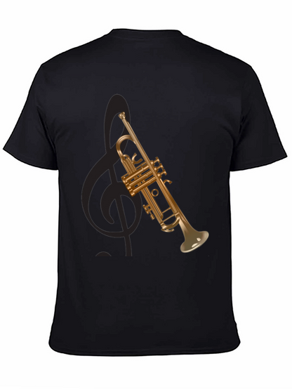 Trumpet Graphic Tee - Musical Instrument T-Shirt