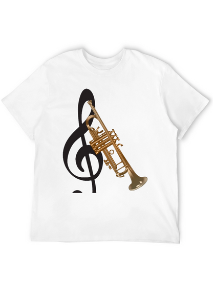 Trumpet Graphic Tee - Musical Instrument T-Shirt