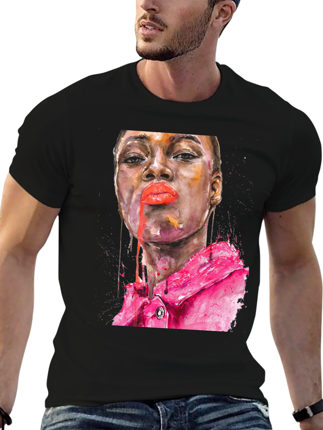 Watercolor Portrait T-Shirt