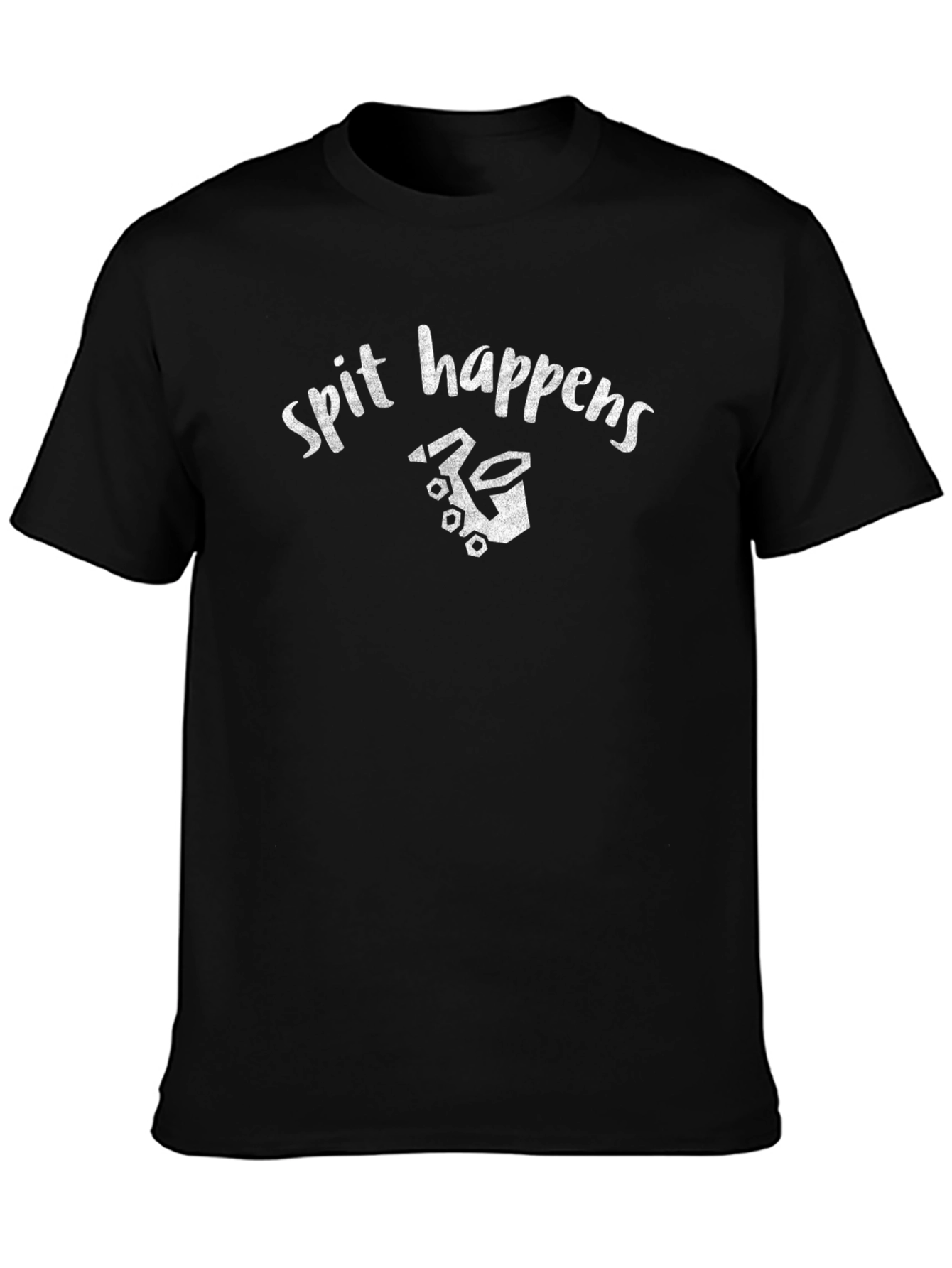 Spit Happens T-Shirt - Novelty Graphic Tee