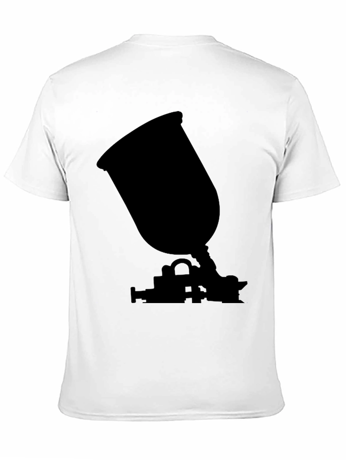 Spray Gun Silhouette Black T-Shirt