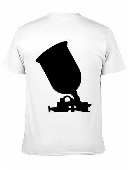 Spray Gun Silhouette Black T-Shirt