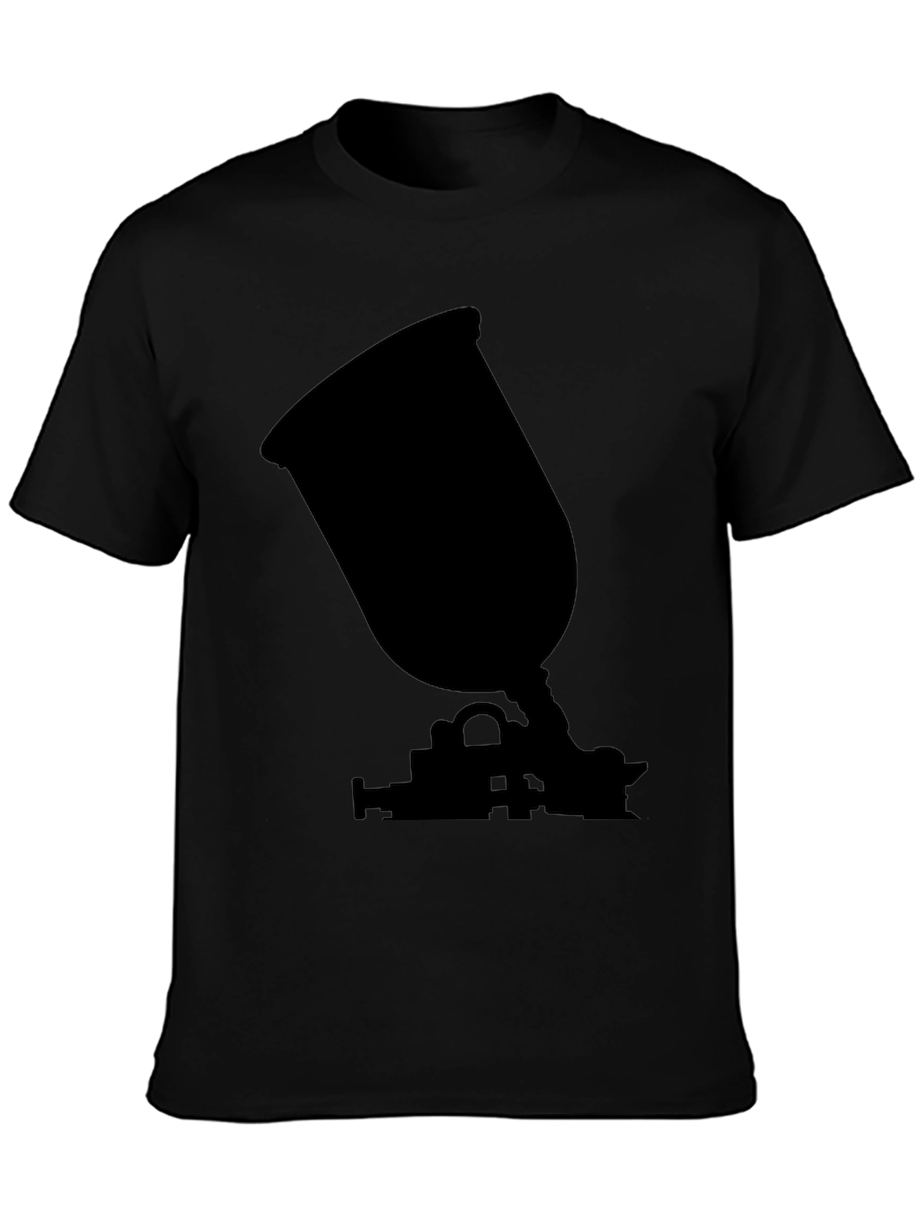 Spray Gun Silhouette Black T-Shirt