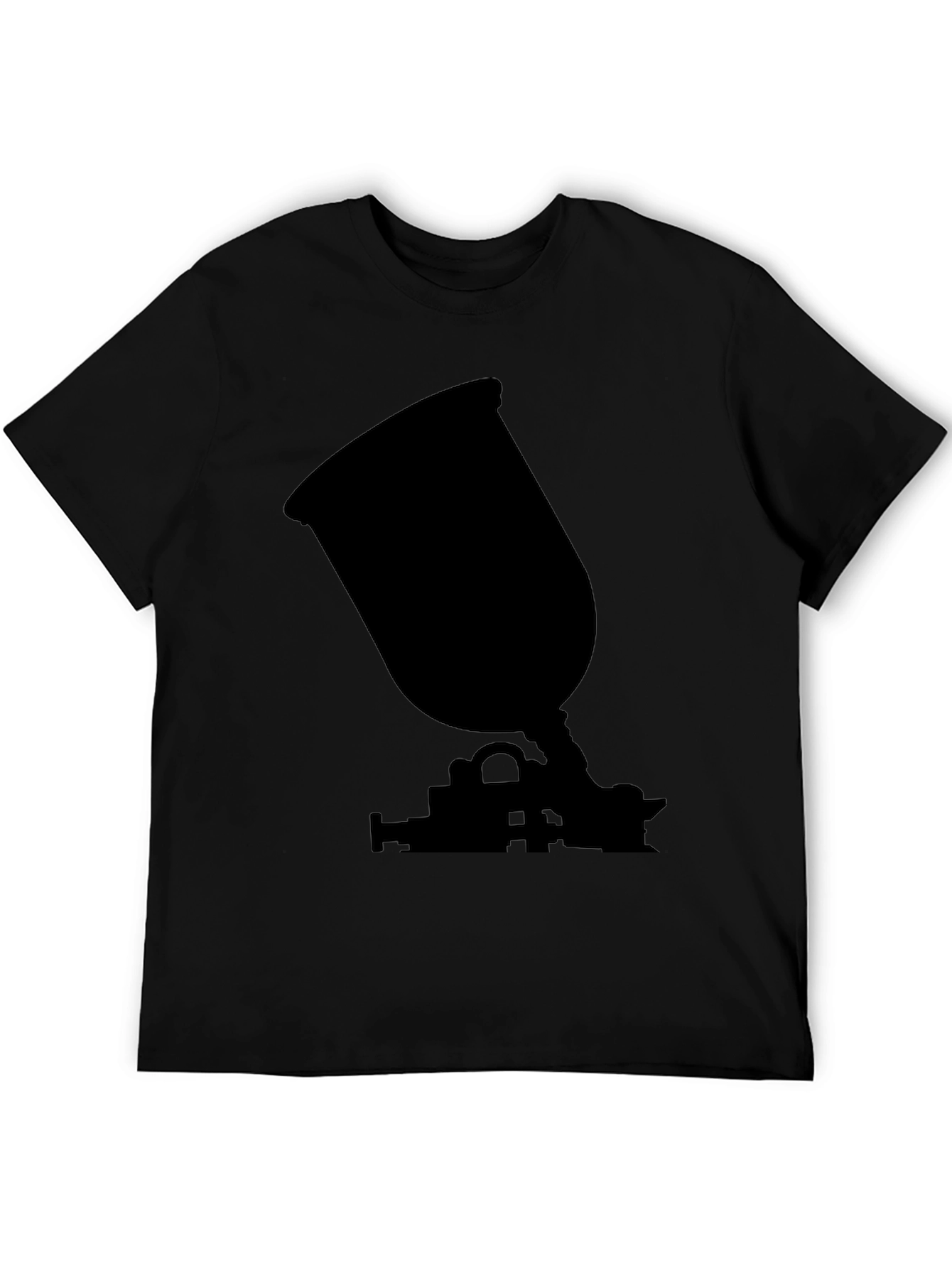 Spray Gun Silhouette Black T-Shirt
